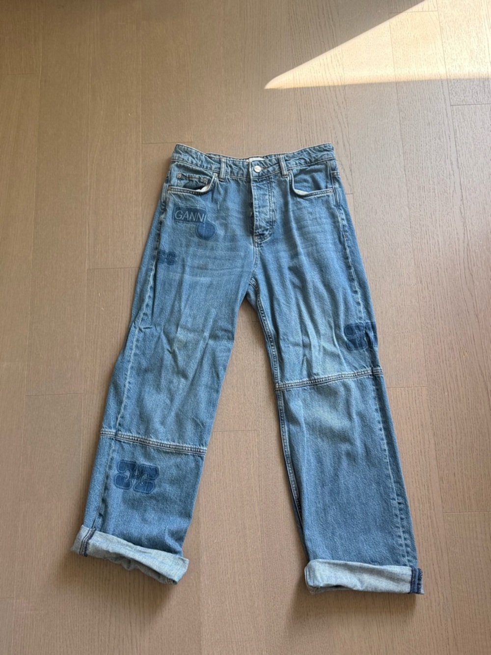 Ganni Light Blue Denim Jeans